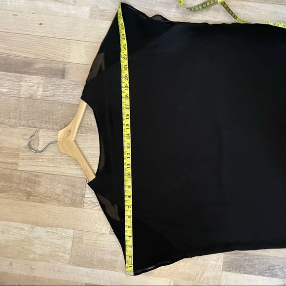 Oak + Fort | Black Chiffon Tunic Dress - Picture 5 of 8